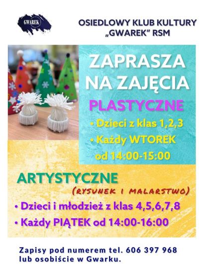Zajęcia plastyczne i artystyczne