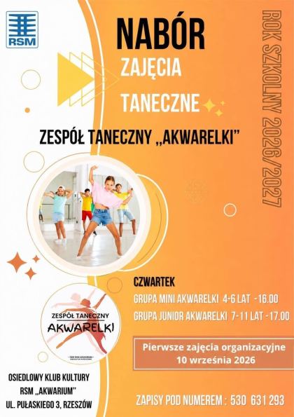 Nabór na zajęcia taneczne