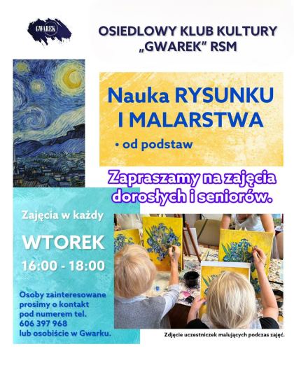 Nauka rysunku i malarstwa dla dorosłych